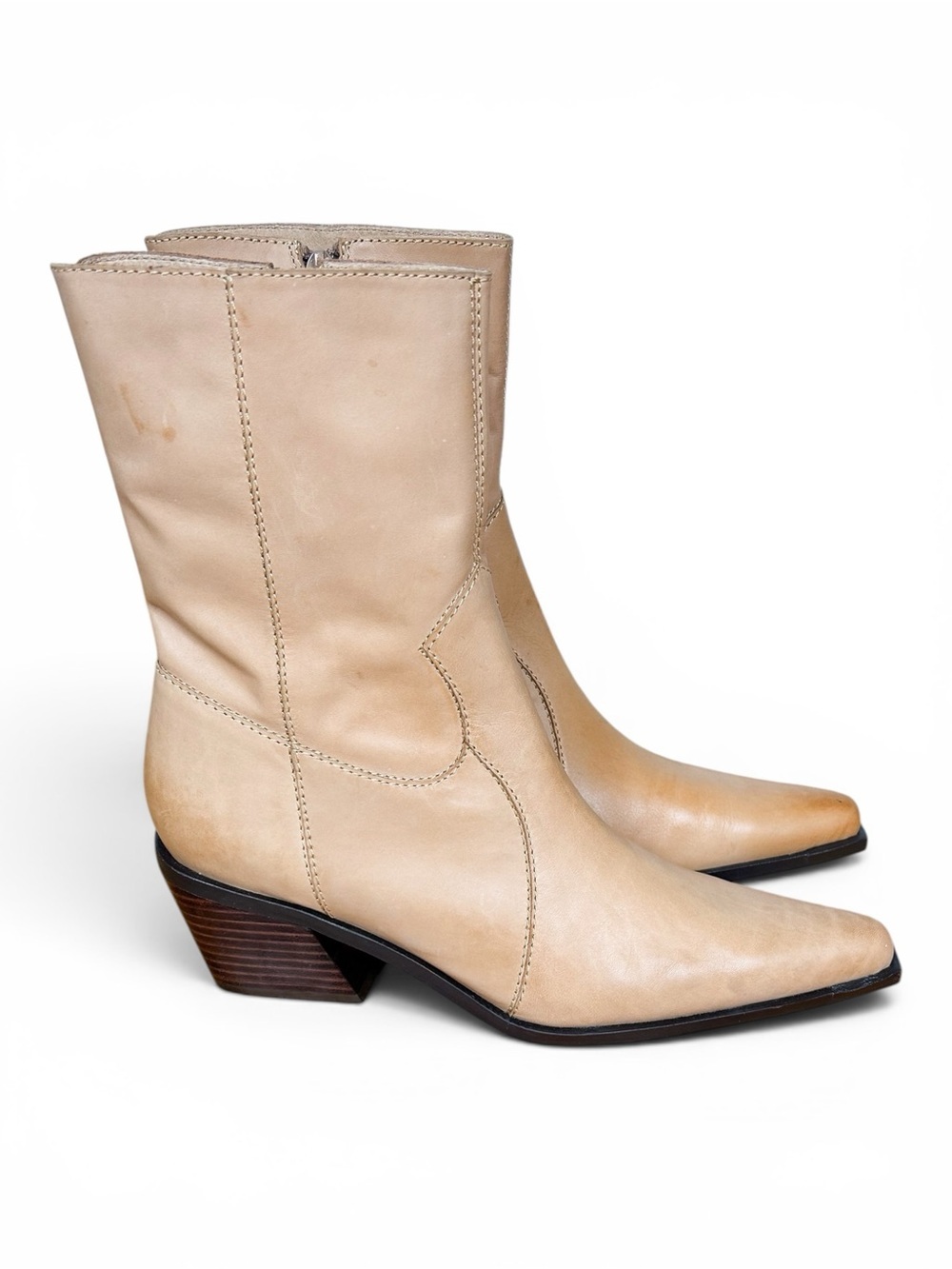 Intentionally Blank Mattie Heeled Boot Tan - Picture 4 of 9